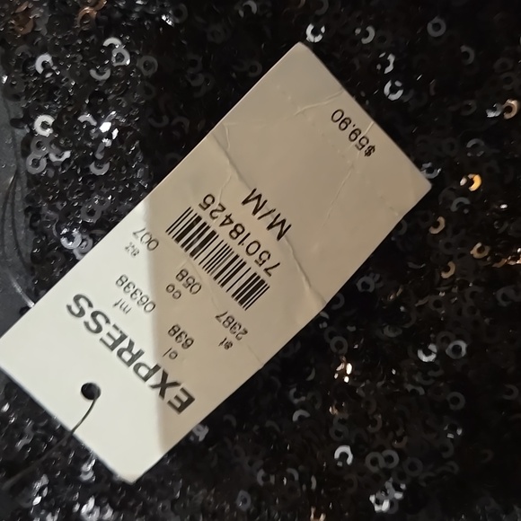 NWT Express Sequin Crop Top - Picture 3 of 3